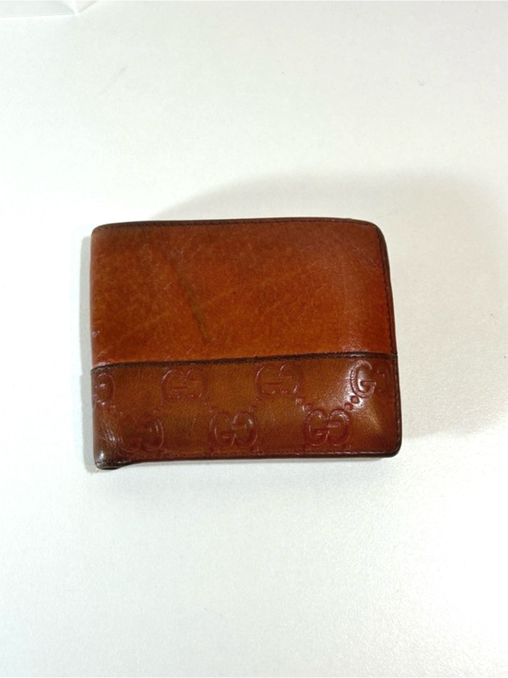 Gucci Brown Guccissima Leather Bifold Wallet